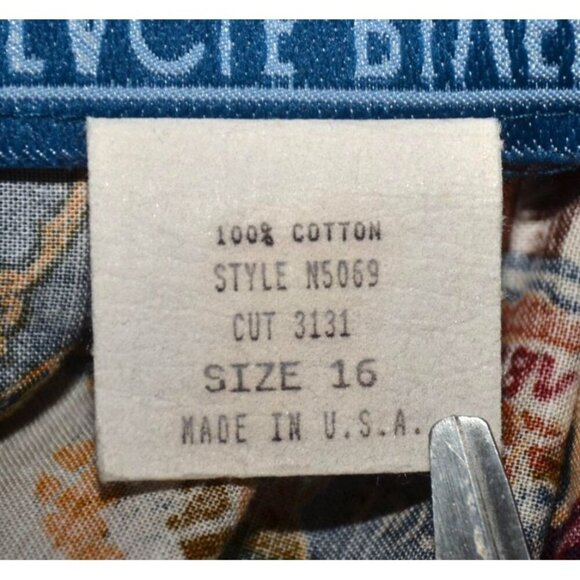 Vintage Eagle River Traders Ladies A-Line Brown Printed Maxi Skirt Size 16 - Picture 9 of 11